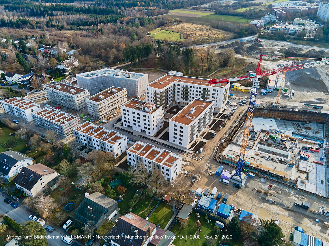 21.11.2020 - Piederstrorfer Gelände und Alexisquartier in Neuperlach in München